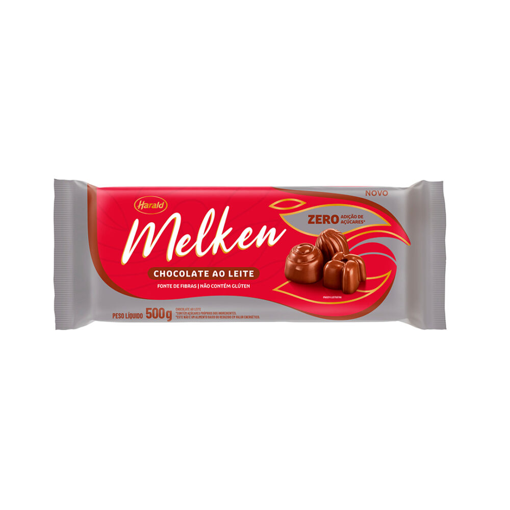 CHOC BARRA AO LEITE ZERO MELKEN 10X500G