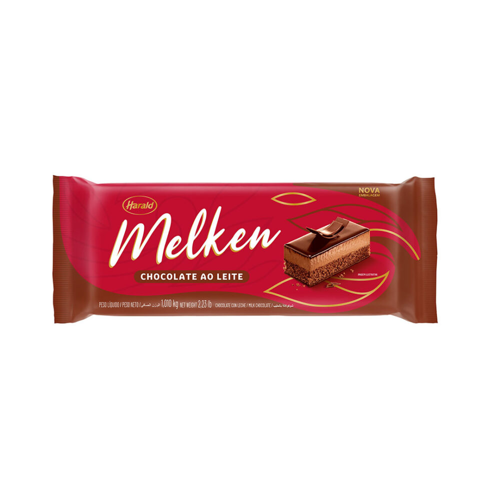 CHOC BARRA LEITE MELKEN 10X1,010KG