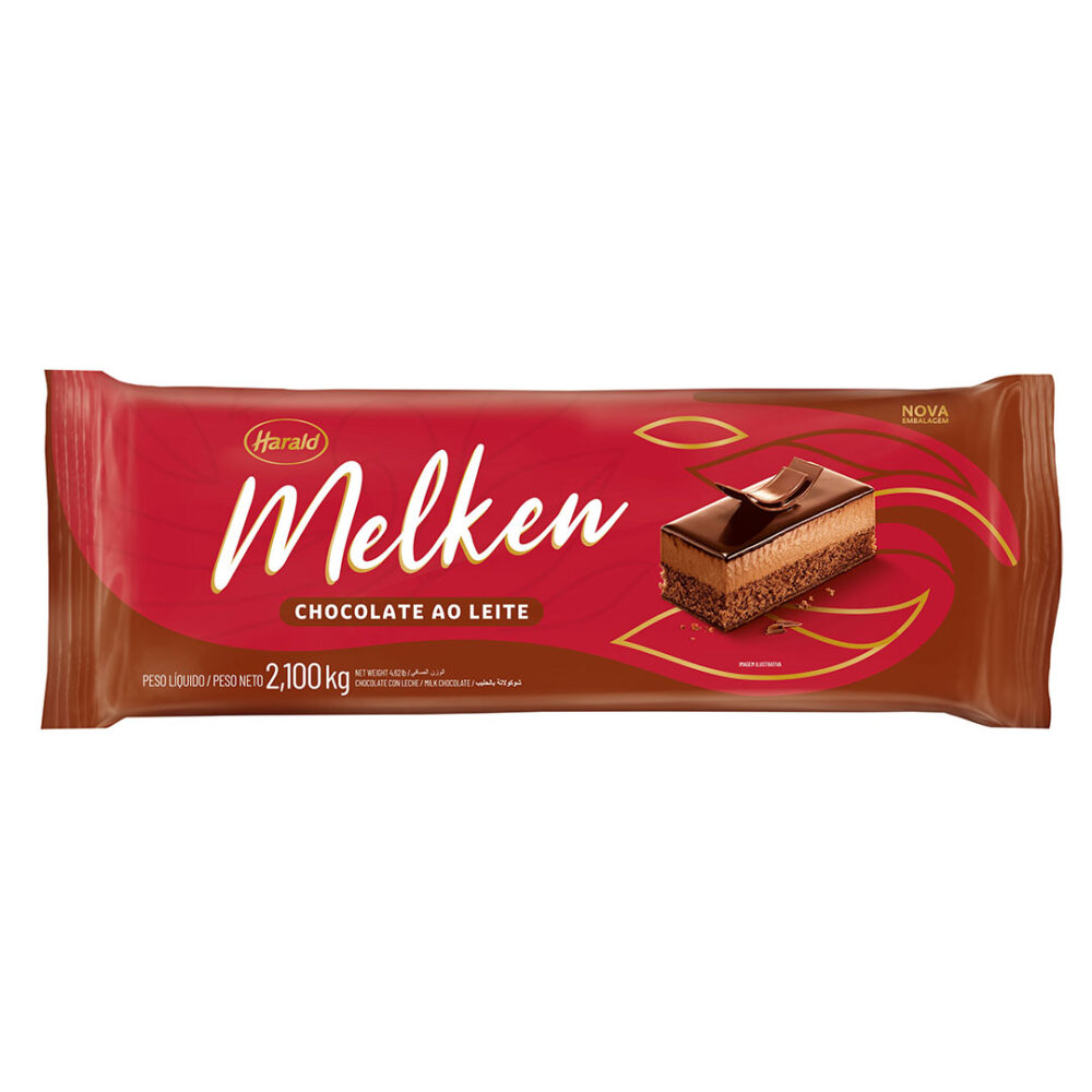 CHOC BARRA LEITE MELKEN 6X2,100KG