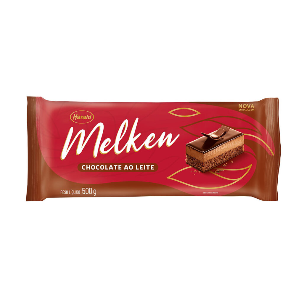 CHOC BARRA LEITE MELKEN 10X500G